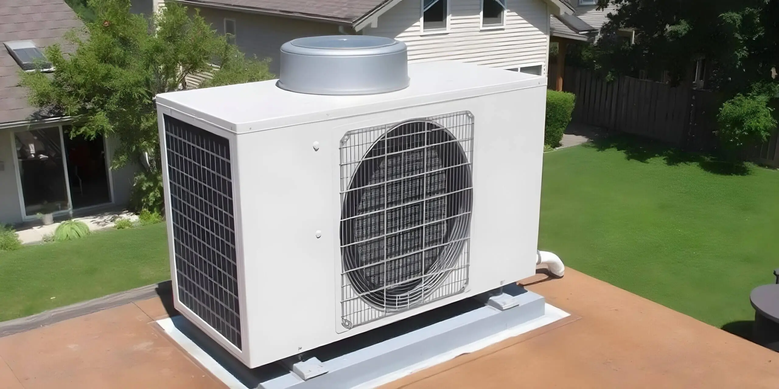 evaporative cooling system on the roof of a Melbourne home